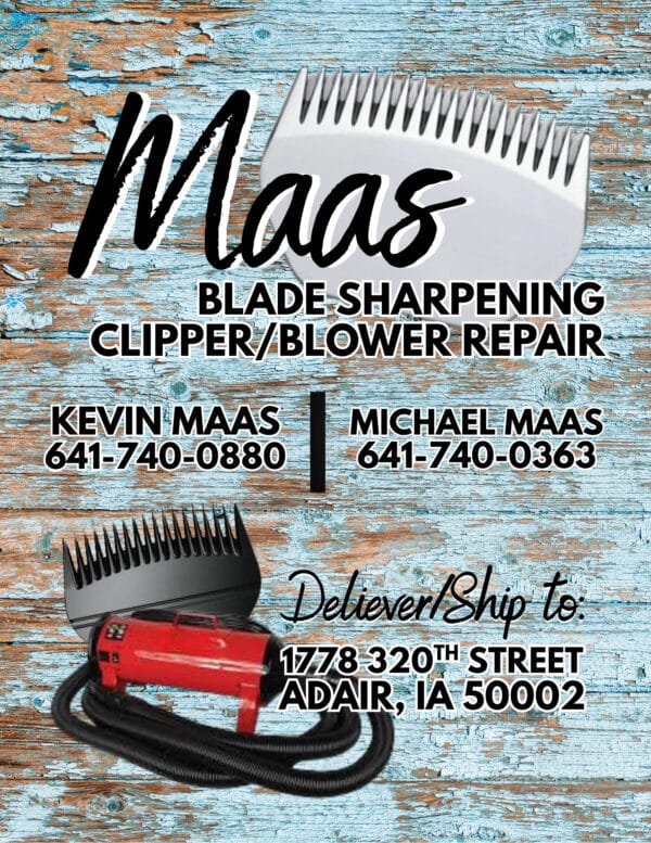 Maas Blade Sharpening Clipper/Blower Repair